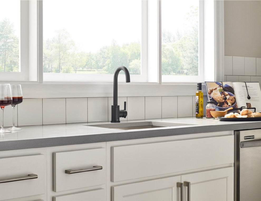 Parma Single Handle Bar Faucet, Satin Black