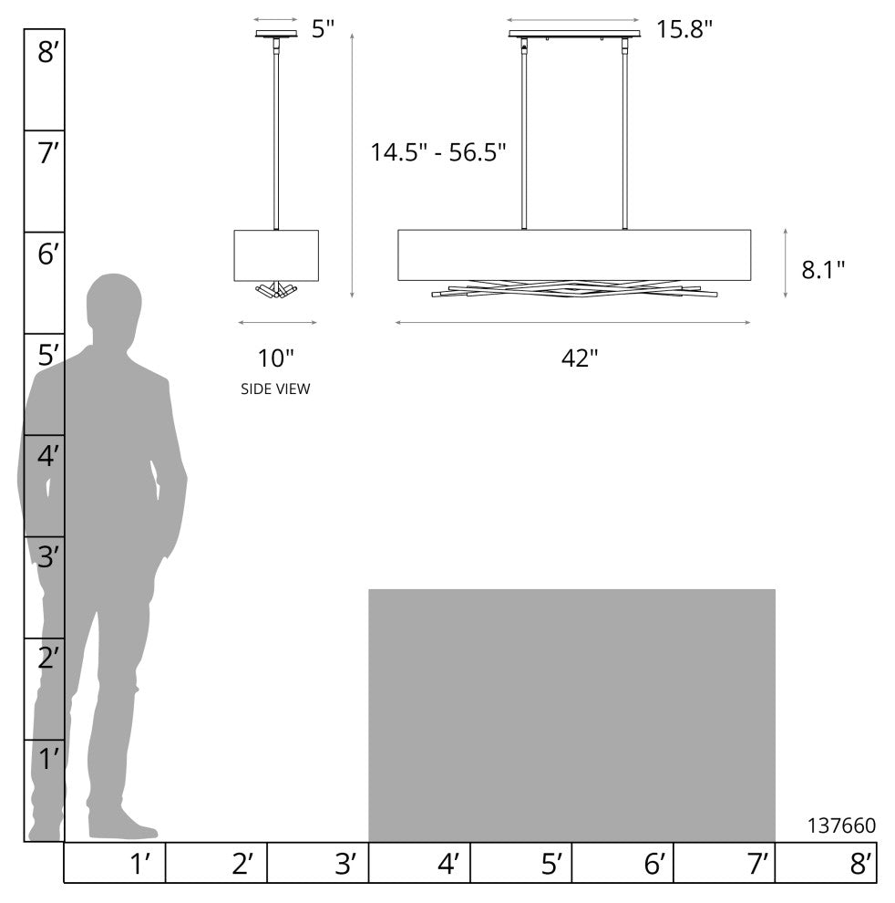 Brindille Pendant, Natural Anna Shade, Standard