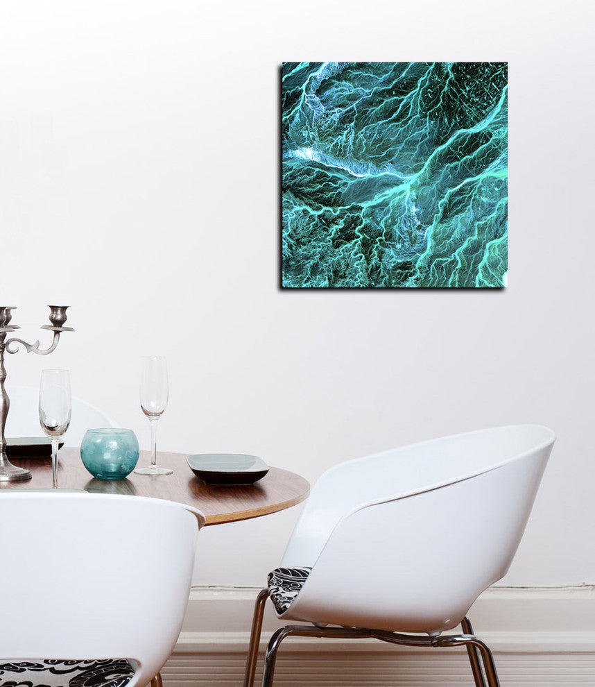 Epic Graffiti "Earth As Art: Wadi Branches" Giclee Canvas Wall Art, 12"x12"