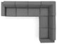 Sectional Sofa Set, Fabric, Dark Gray, Modern, Living Lounge Hospitality