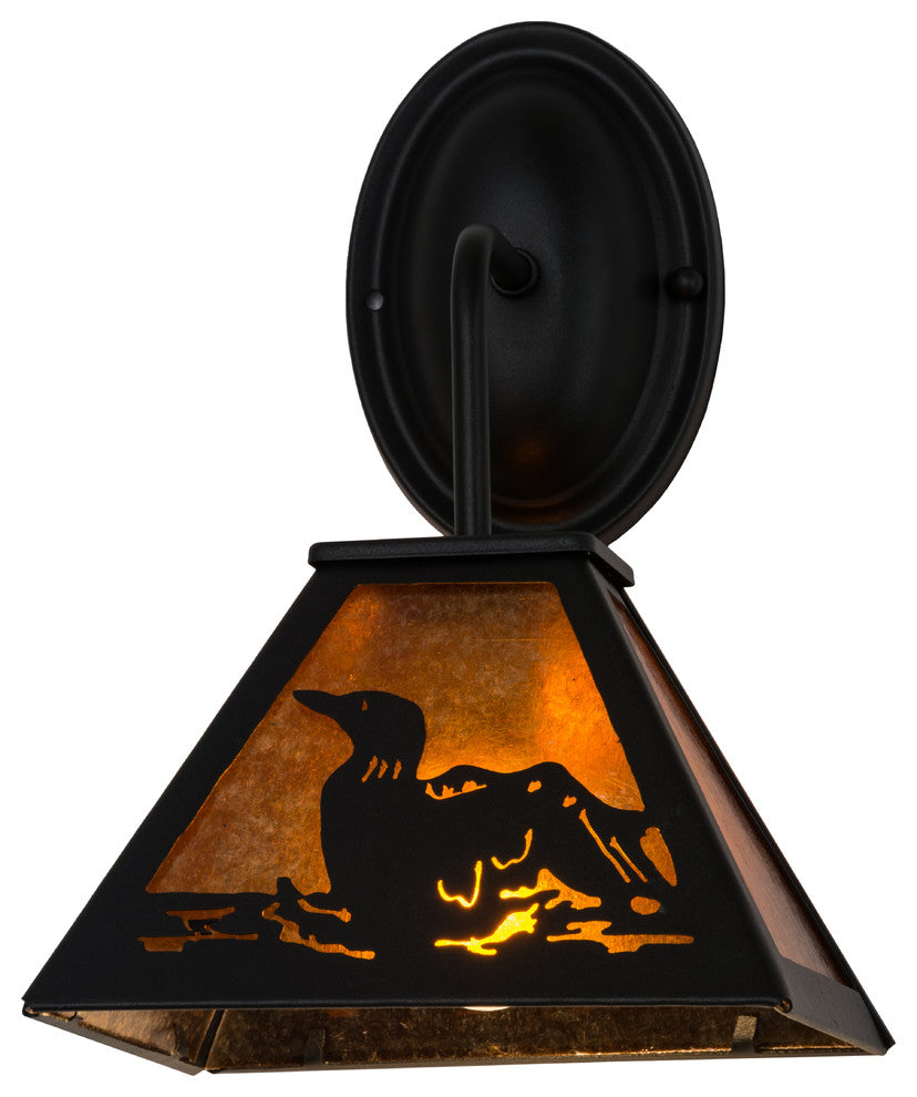 8 Wide Loon Wall Sconce