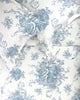 400 Thread Count Cotton Toile Blue Duvet Set, King Duvet Set
