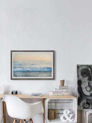 "Watching the Waves" Framed Painting Print, 12x8