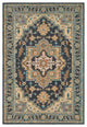 Surya Tabriz TBZ-1003 8'x10' Rug, Charcoal/Wheat/Cream/Teal/Beige/Brown/Taupe