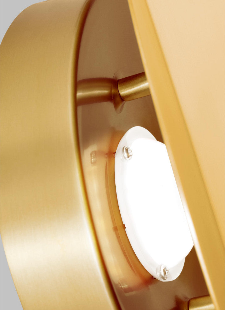 Dottie Small Sconce, Burnished Brass