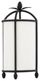 Brooks 2 Light Wall Scone, Black Iron Frame