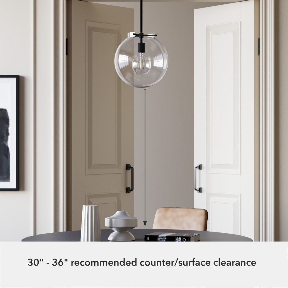 Sacha Natural Iron 1 Light Pendant Ceiling Light Fixture