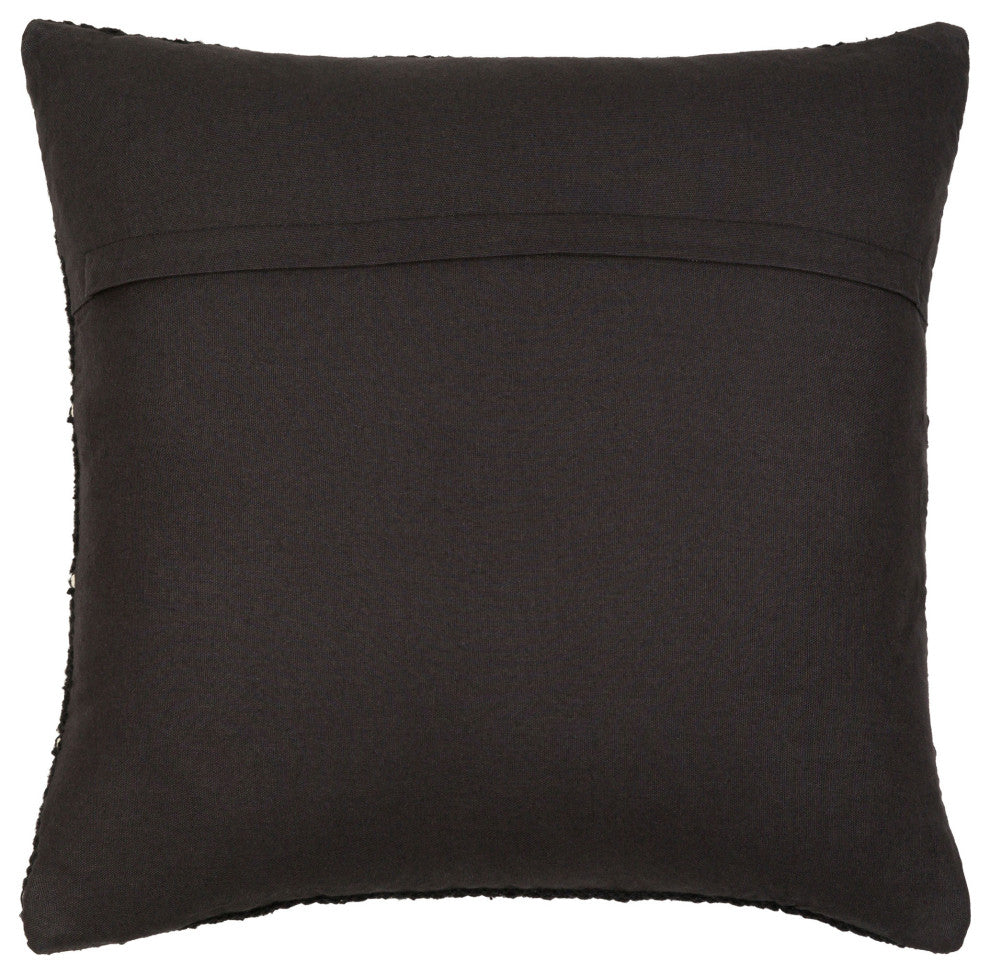 Surya Ontario Black Pillow Cover 14"H X 22"W