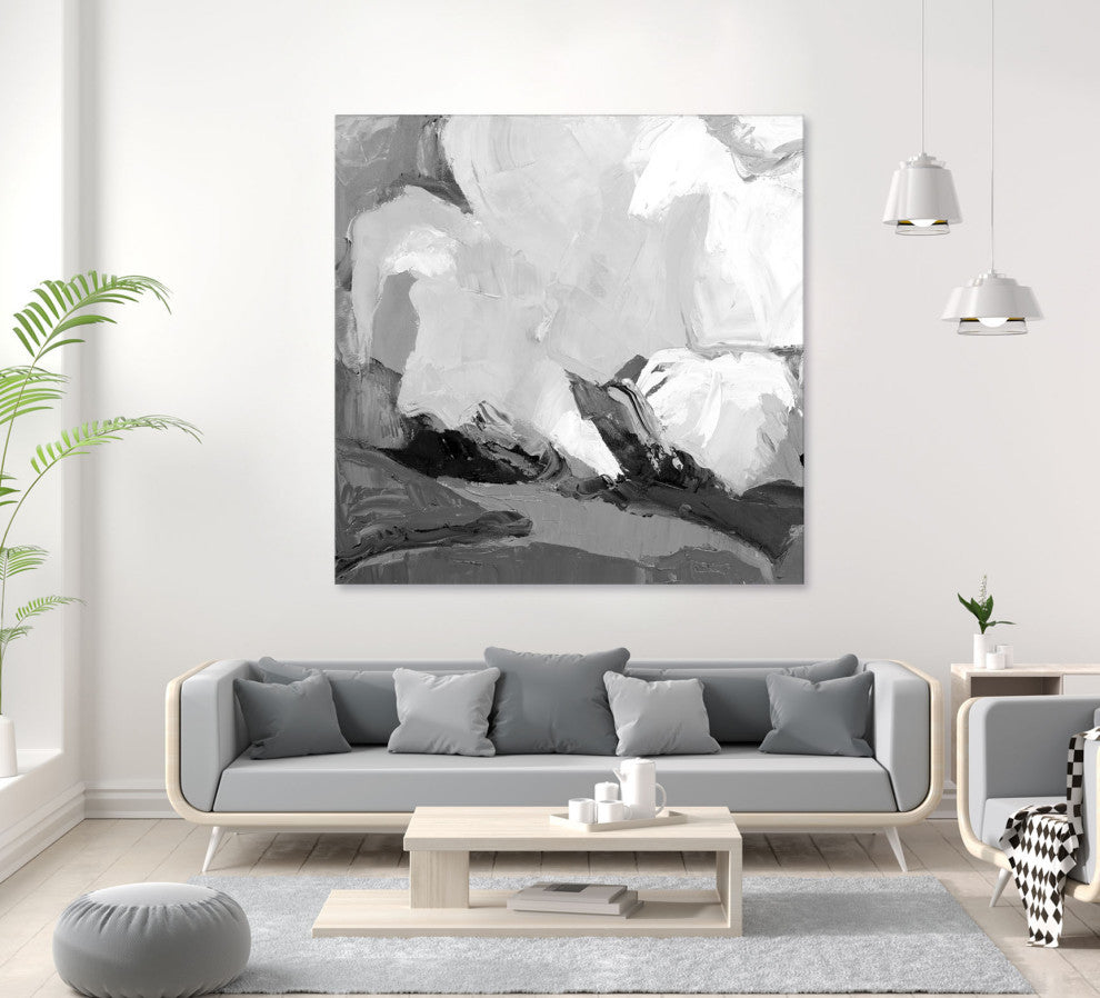 Meadow Vally Fire V1 - 54 x 54 by Julie Devine