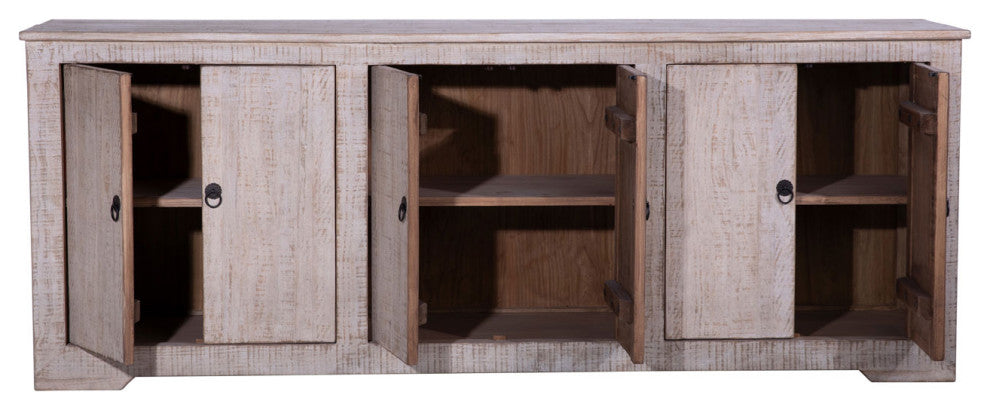 83"³ Reclaimed Wood Nico 6 Door Sideboard