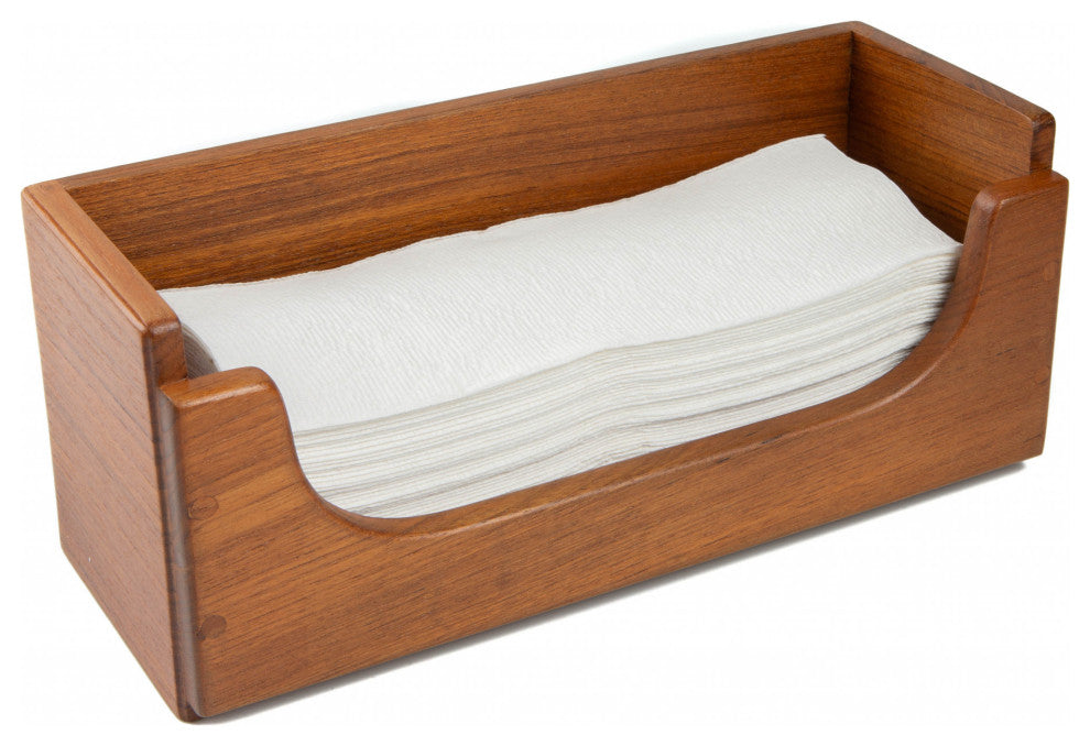Traditional Solid Teak Guest Paper Towel Holder