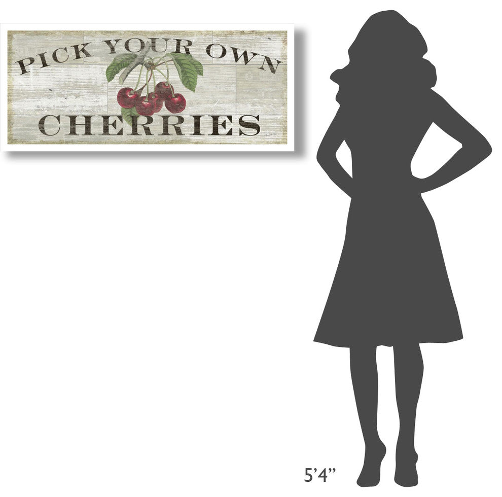 "Farm Fresh Cherries" Digital Paper Print by Sue Schlabach, 42"x18"