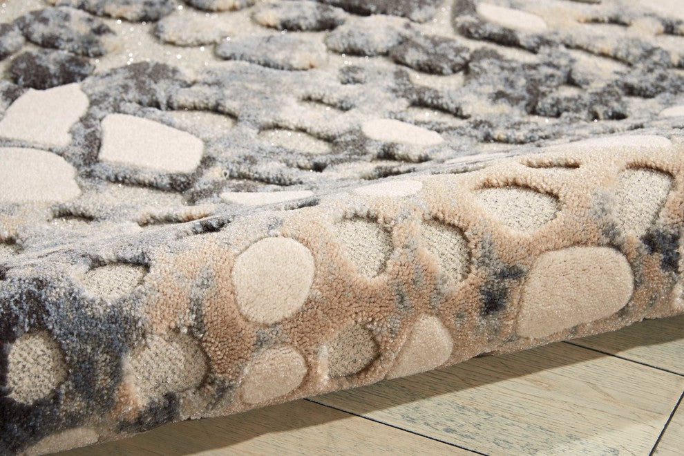 Michael Amini Gleam Flint Area Rug By Nourison, 7'10"x10'6"