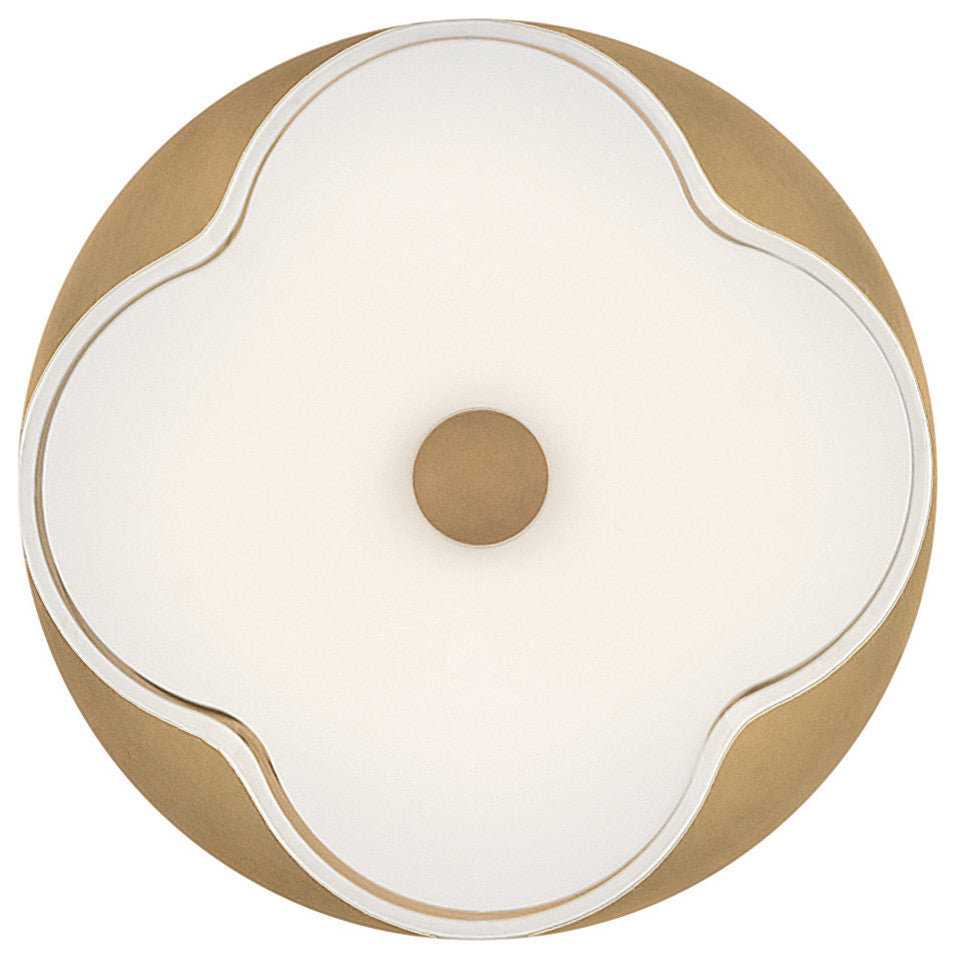 Hinkley Lighting 46441 Delaney 2 Light 14"W Flush Mount Drum - Heritage Brass