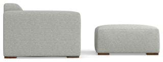 Rex 3-Seater Modular Sofa and Ottoman Set in Tightly Woven Performance Fabric
