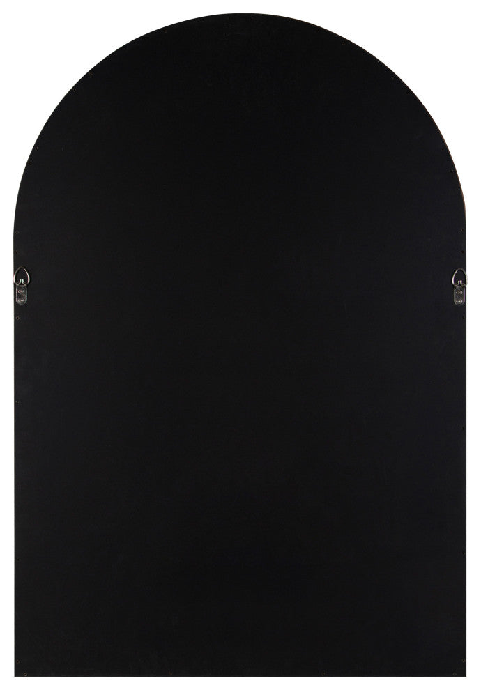 Hutton Wood Framed Arch Mirror, Gray, 20"x30"