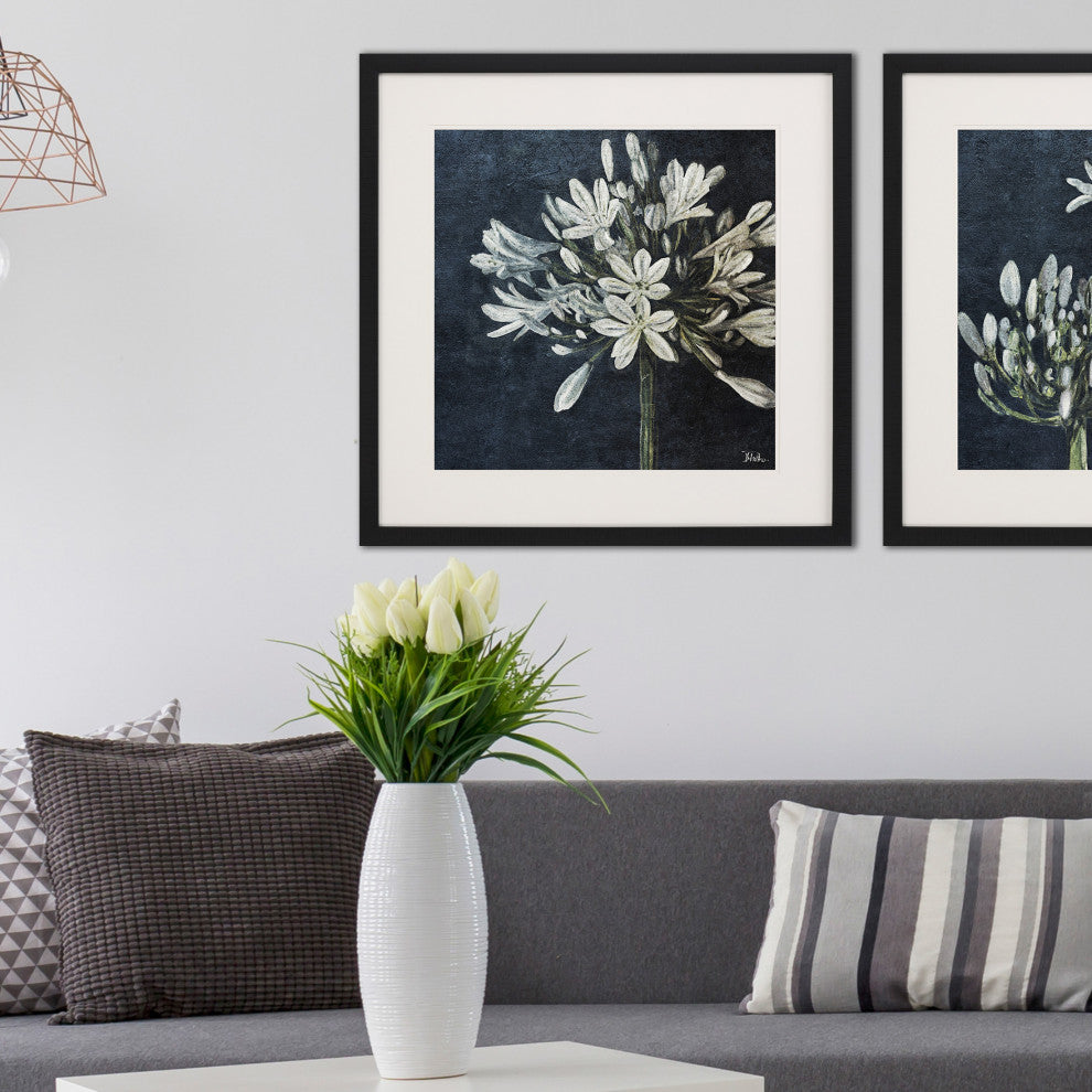 Midnight Lilies I Framed Art