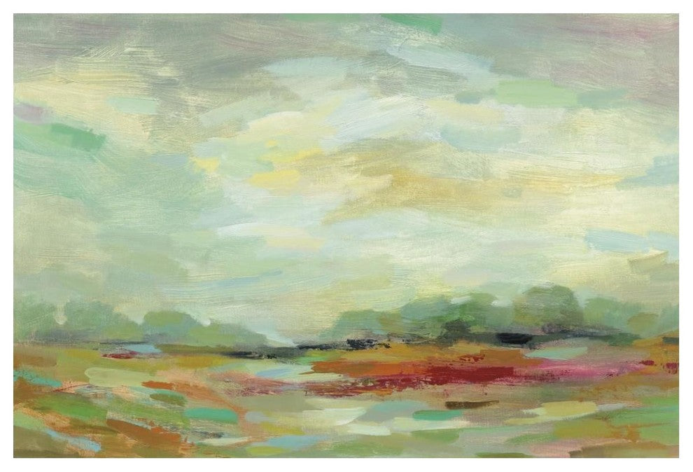 "Sunrise Field" Digital Paper Print by Silvia Vassileva, 50"x34"