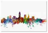 "Cleveland, Ohio Skyline" Canvas Art by Michael Tompsett