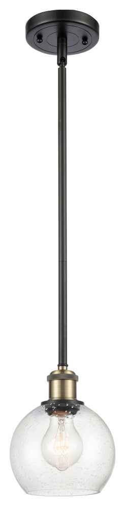 Innovations 516-1S-BAB-G124-6 1-Light Mini Pendant, Black Antique Brass