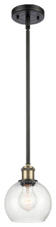 Innovations 516-1S-BAB-G124-6 1-Light Mini Pendant, Black Antique Brass