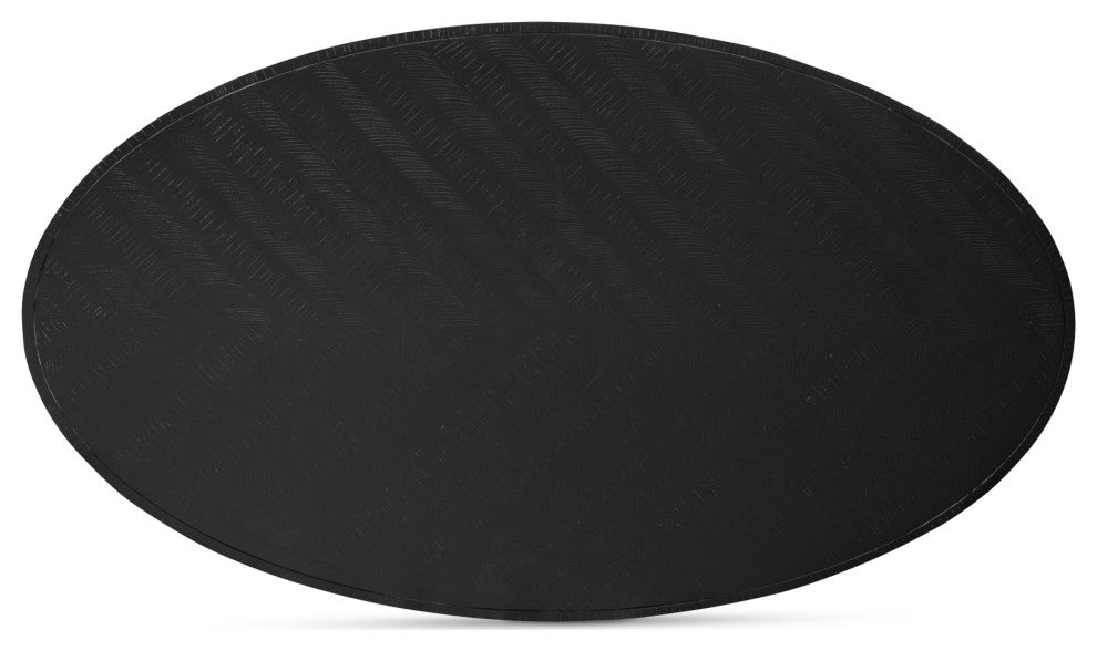 Parq Oval Dining Table Black