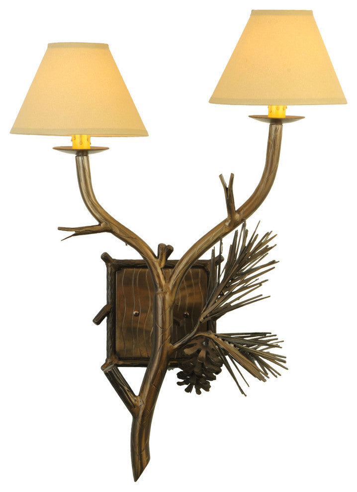 27H Lone Pine 2 LT Wall Sconce