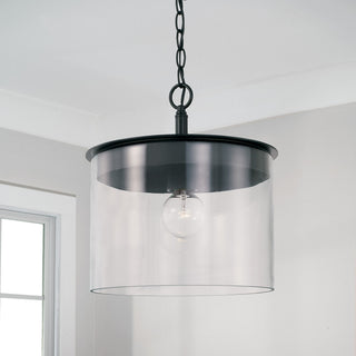 Capital Lighting 246812 Mason 13"W Semi-Flush Ceiling Fixture / - Matte Black