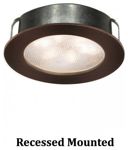 WAC Lighting LED Button Light, Copper Bronze, Round, 2700k Warm White