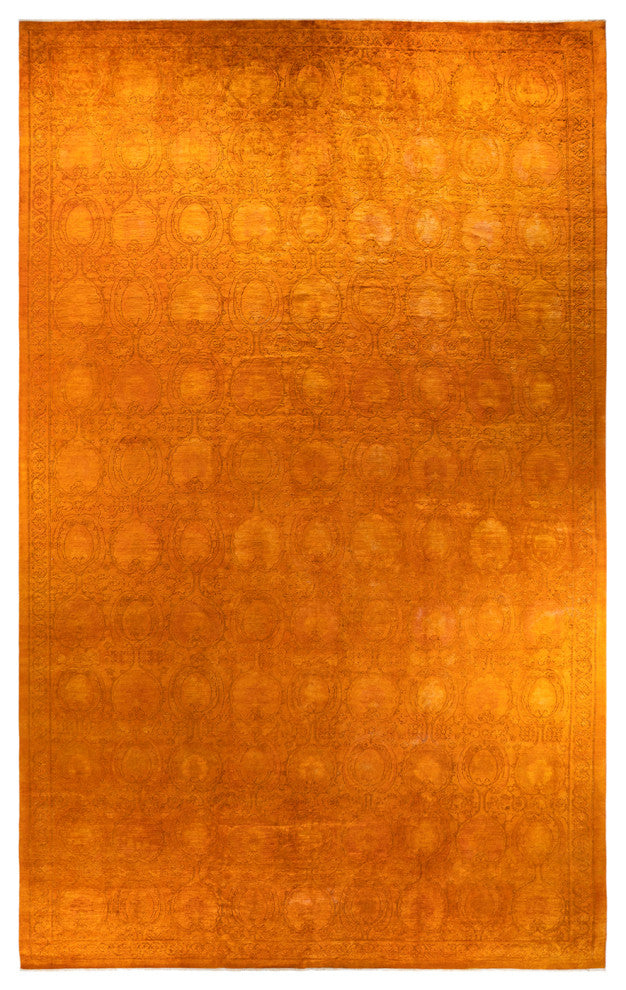Vibrance, One-of-a-Kind Handmade Area Rug Orange, 19'7"x11'10"