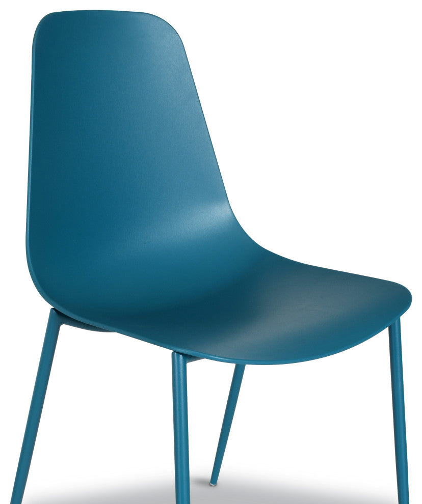 Poly and Bark Isla Chair, Ocean Teal, Set of 4