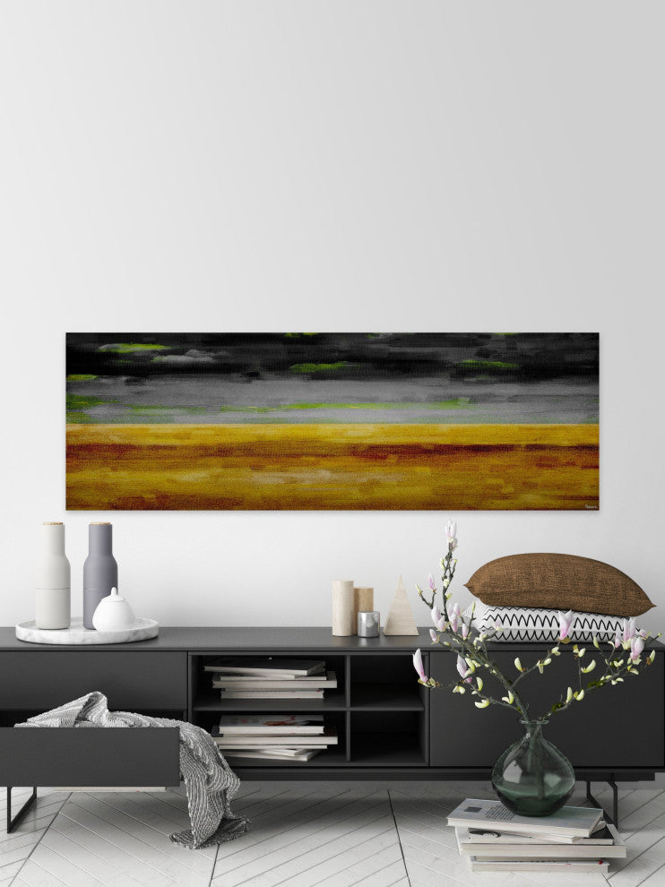 "The Desert at Night" Print on Canvas, 45"x15"