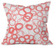 Amy Sia Watercolor Circle Rose Throw Pillow, 20"x20"