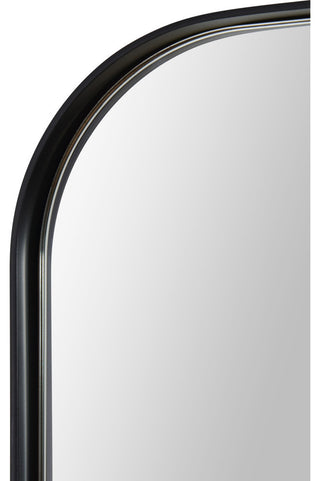 Glencoe 24 X 36 Rectangular Iron Black Framed Wall Mirror