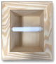 Tampa Recessed Solid Wood Toilet Paper Holder 7 x 8.5, Unfinished