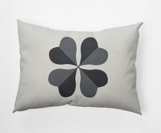 Lucky Clover St. Patrick's Day Decorative Lumbar Pillow, Pepper, 14x20"