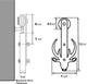 Sliding Barn Door Hardware Kit, Bucks Design, Double Door, 16'