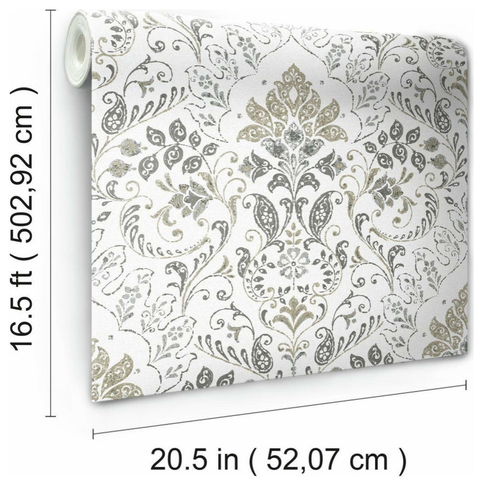 Persian Damask Peel & Stick Wallpaper