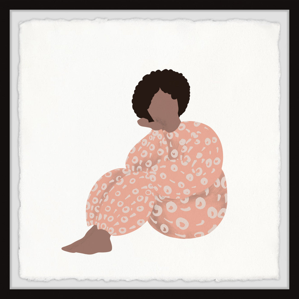 "I Just Found Myself" Framed Painting Print, 12x12