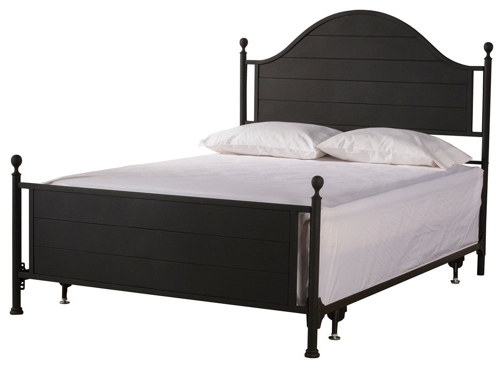 Cumberland Bed, Metal Bed Rail Included, Black, Queen