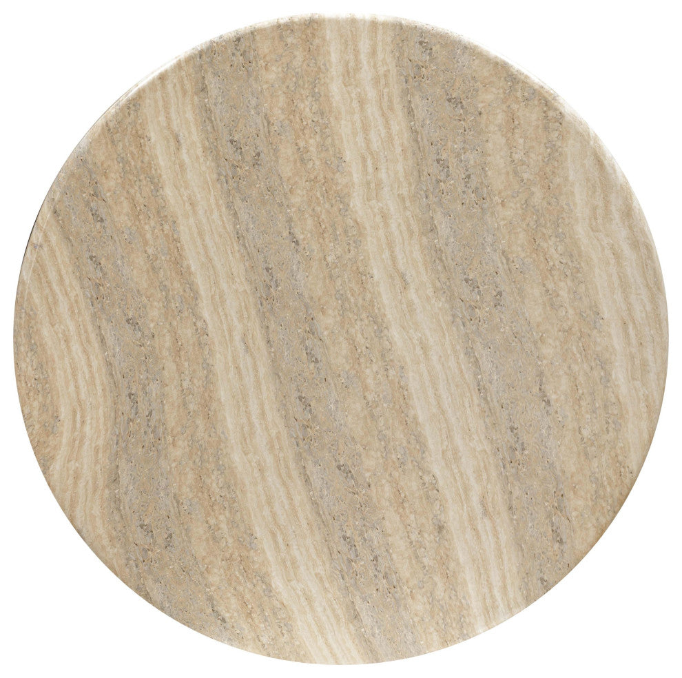 Patrizia Concrete Round Coffee Table - Travertine