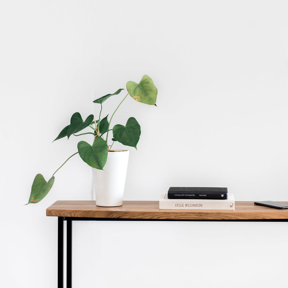 Gina Console Table, Natural Walnut