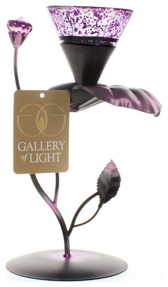 Lilac Lily Pad Tealight Holder