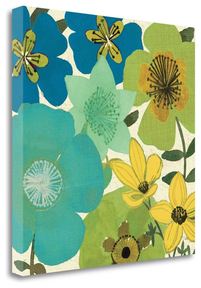 "Garden Brights Cool III" By Pela Studio, Giclee Print on Gallery Wrap Canvas