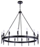 Larrson Chandelier 14  Light  Flat Black