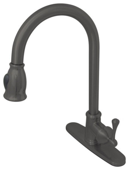 Oil Rubbed Bronze Gourmetier Pull-Down Single Handle Kitchen Faucet GS7885BL