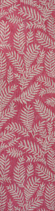 Nevis Palm Frond Indoor/Outdoor, Fuchsia/Light Gray, 2x10
