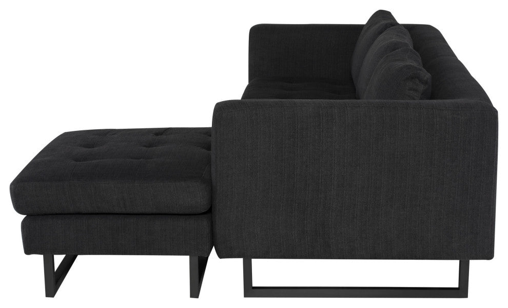 Matthew Coal Fabric Sectional Sofa, HGSC637