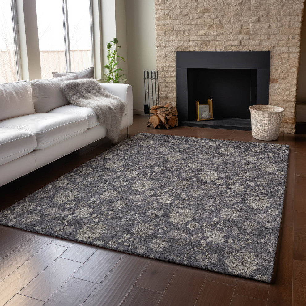 Premium Machine Washable Mayfield AMF680 Taupe 3' x 5' Rug