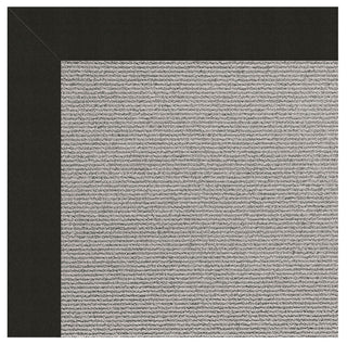 Zoe Platinum Sisal Tufted Area Rug, Ebony, 9'x12'